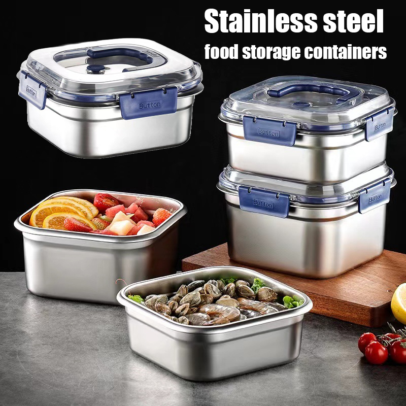 Food Storage Oven Safe - Szczelny pojemnik na żywność ze stali