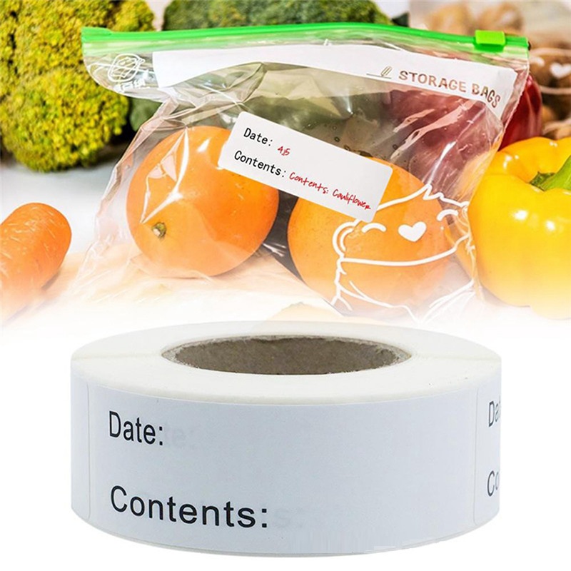 Samoprzylepne, usuwalne etykie – Food Storage Labels recenzja i cena