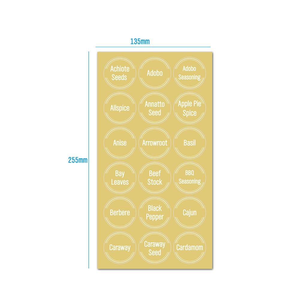 144 szt./zestaw Przezroczyste  – Food Storage Labels recenzja i cena