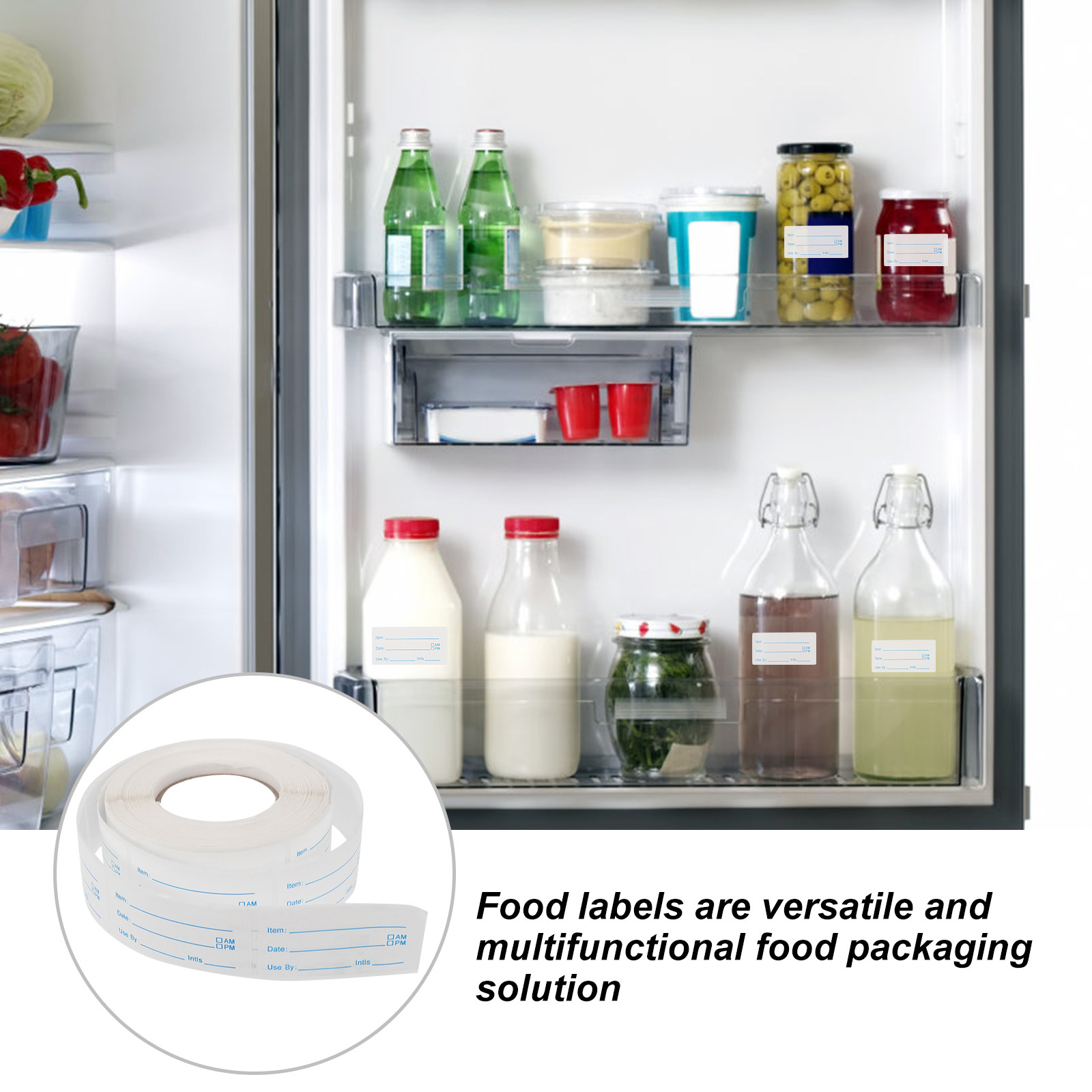 1 rolka etykiet datownikowych, – Food Storage Labels recenzja i cena