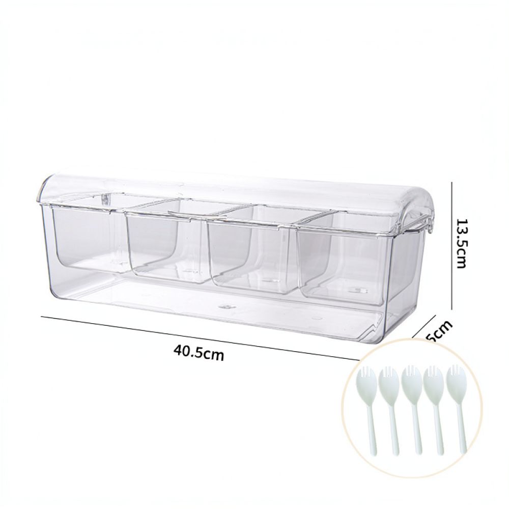 Przenośny pojemnik na sałatkę  – Food Storage With Dividers recenzja i cena