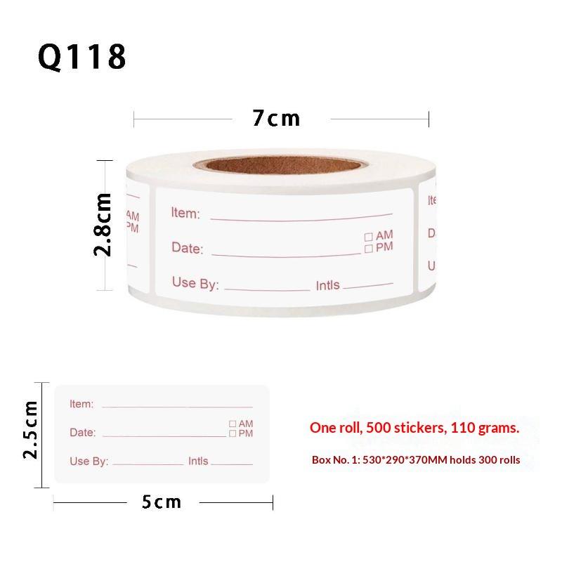 500 szt./rolka 5*2,5 cm Naklej – Food Storage Labels recenzja i cena